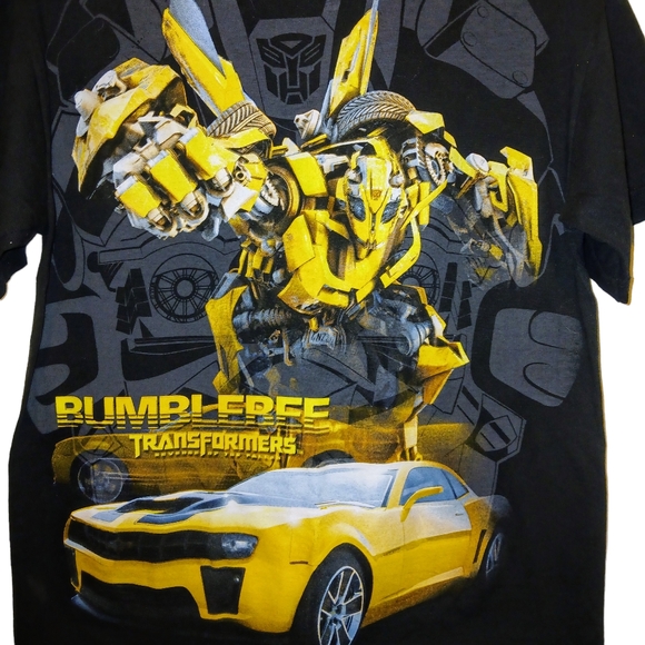 Youth XL TRANSFORMERS Bumblebee "Revenge of the Fallen" 2009 Black S/S T/Shirt - Picture 2 of 4